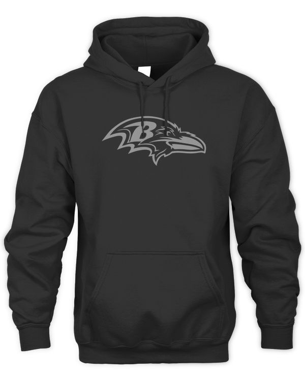 Ravens Rflctv Name And Logo Hoodie