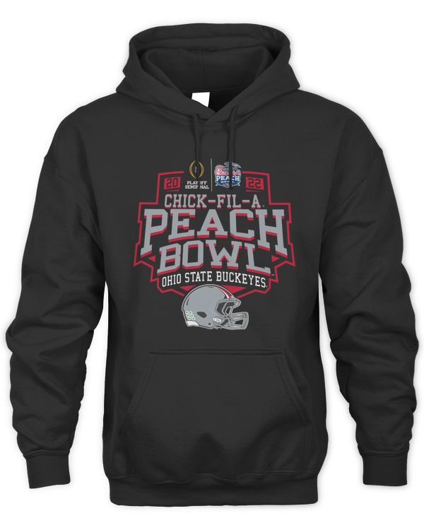 Men'S Black 2022 Ohio State Buckeyes Chick-Fil-A Peach Bowl Hoodie Sweatshirt
