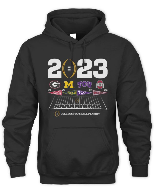 College Football Playoff 4 Team Announcement 2023 Hoodie