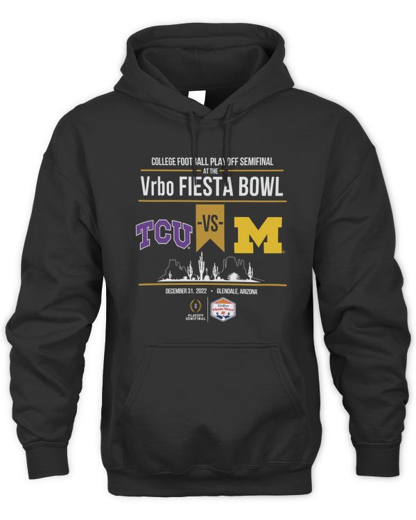 Ncaa College Football Fiesta Bowl Tcu Vs Michigan Head To Head Hoodie