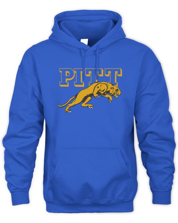 Vintage Pitt Leaping Panther Hoodie Pittsburgh Panthers