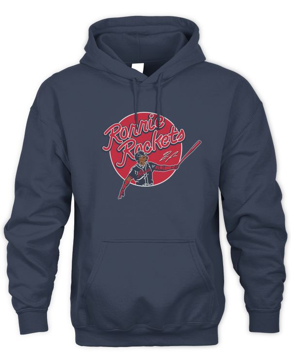 Mlb Shop Braves Baseball Ronald Acuña Jr Ronnie Rockets Hoodie