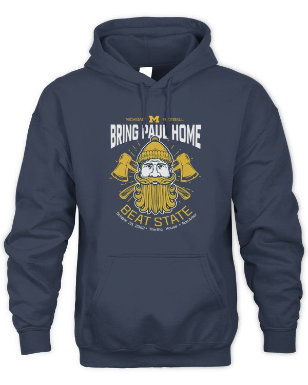 Valiant University Of Michigan Football Bring Paul Home Msu Game Shirt