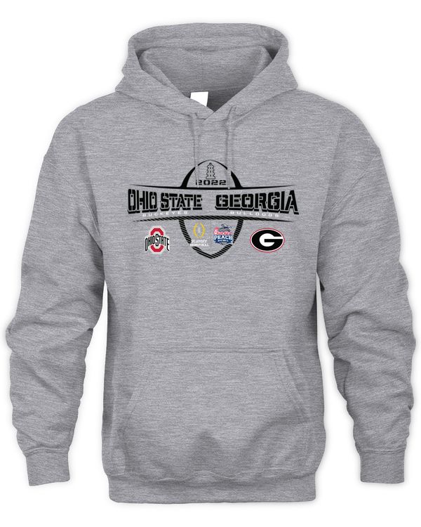 2022 Chick-Fil-A Peach Bowl 2-Team Hoodie Sweatshirt