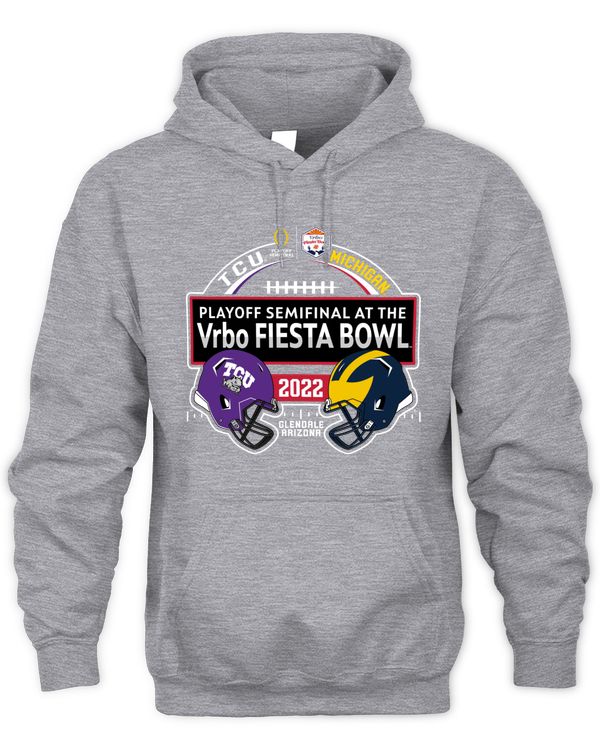 Fiesta Bowl Michigan Wolverines Vs TCU Horned Frogs Match Up Tee