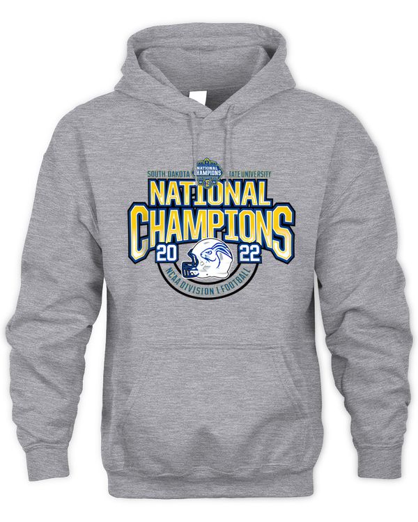 Sdsu Jacks Ncaa Football National Champions 2022 Hoodie Gray