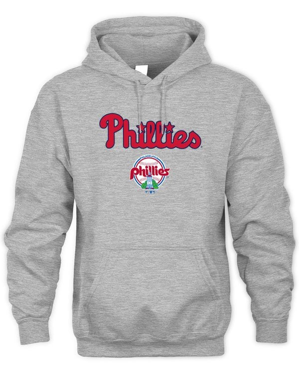 Philadelphia Baseball Hoodie Gray