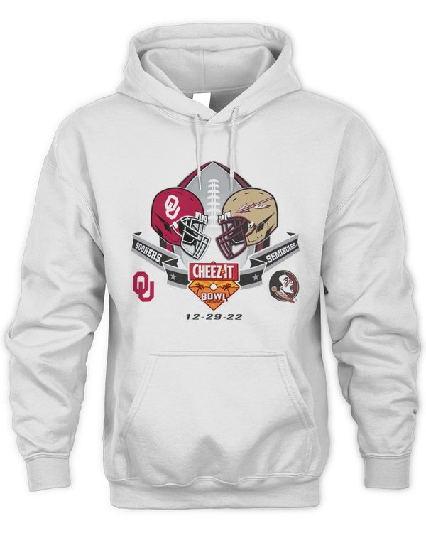 Ncaa Oklahoma Sooners Vs Florida State Seminoles 2023 Cheez-It Bowl Hoodie