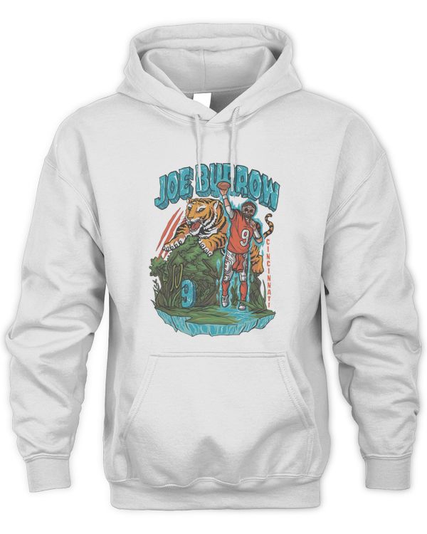 Lfgcincy Merch Cincinnati Joe Burrow 9 Ice Man Hoodie