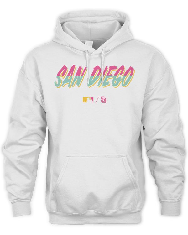 San Diego Padres White 2022 City Connect Collection Therma Performance Pullover Hoodie