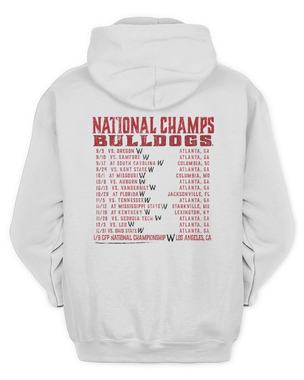 Georgia Bulldogs National Champs World Tour 22 Hoodie